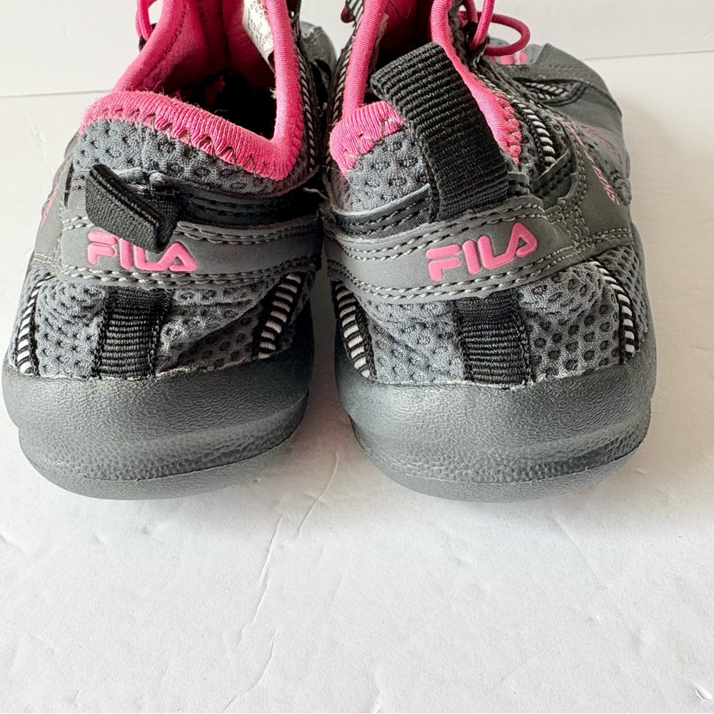 Fila Skeletoes Gray & Hot Pink Barefoot Running Shoes - Picture 5 of 8